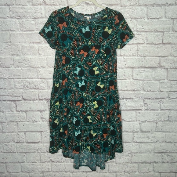 Disney Lularoe Minnie Mouse Printed Carly Dress - Picture 4 of 9